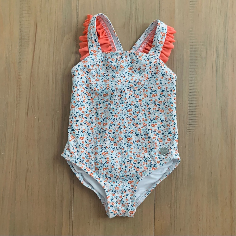Paul Smith Baby | Floral Ruffle One Piece Swimsuit Size 18M Summer Bathing Suit